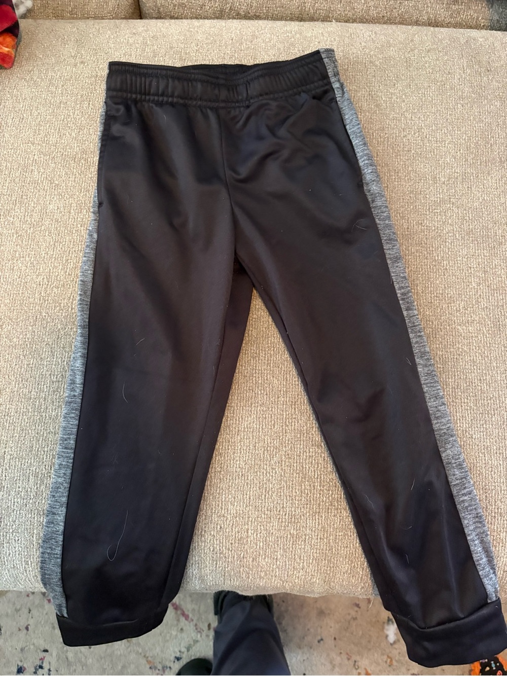 jumping beans Black Joggers with Gray Waistband Lining